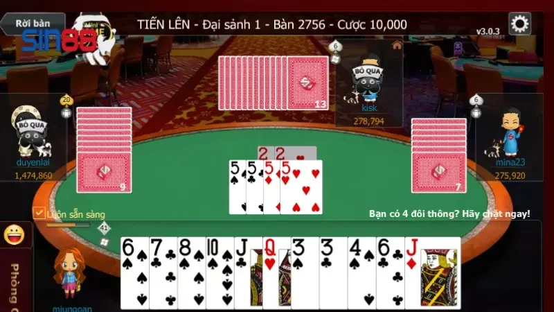 Tiến lên miền Nam đổi thưởng